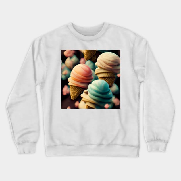 Ice Cream Crewneck Sweatshirt by JonHerrera